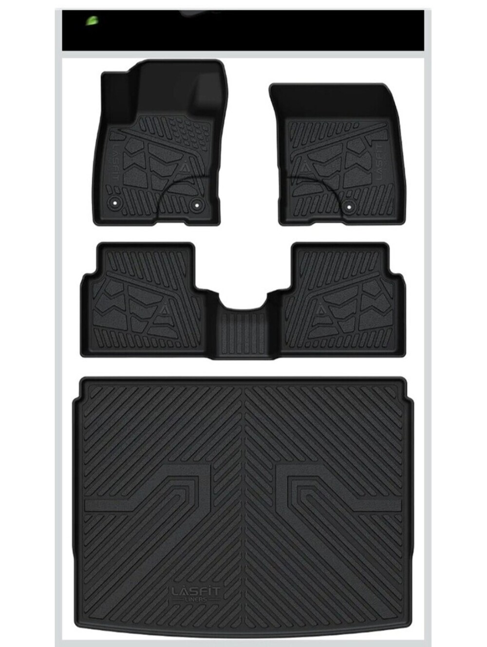 LASFIT Floor Mats & Cargo Mat Set for 2021-2026 Ford Bronco Sport – All Weather